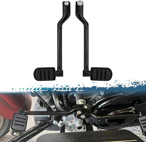 مجموعة أوتاد تحويل كعب الدراجة النارية لأصابع القدم مناسبة لدراجة Harley Touring Road King Electra Glide Street Glide 1988-2025، Trike 2008-2025، FL Softail 1986-2017 باللون الأسود in Kuwait