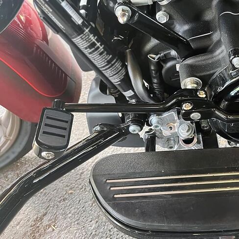 مجموعة أوتاد تحويل كعب الدراجة النارية لأصابع القدم مناسبة لدراجة Harley Touring Road King Electra Glide Street Glide 1988-2025، Trike 2008-2025، FL Softail 1986-2017 باللون الأسود in Kuwait
