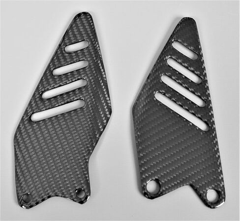 Carbon Fiber Heel Guard Plates for Kawasaki Ninja ZX-6R 2009-2018 in Saudi Arabia