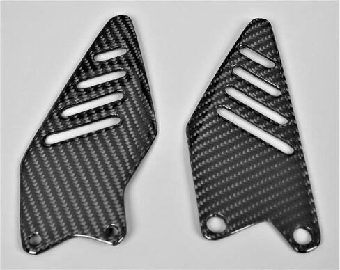 Carbon Fiber Heel Guard Plates for Kawasaki Ninja ZX-6R 2009-2018 in Saudi Arabia