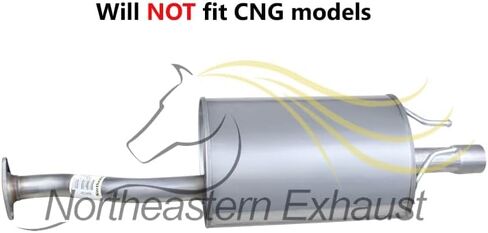 كاتم صوت عادم من الفولاذ المقاوم للصدأ من Northeast يناسب 2012-2015 Honda Civic 1.5L 1.8L-يشمل الحشية in Saudi Arabia