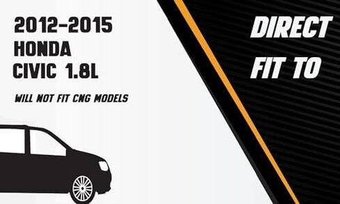 كاتم صوت عادم من الفولاذ المقاوم للصدأ من Northeast يناسب 2012-2015 Honda Civic 1.5L 1.8L-يشمل الحشية in Saudi Arabia