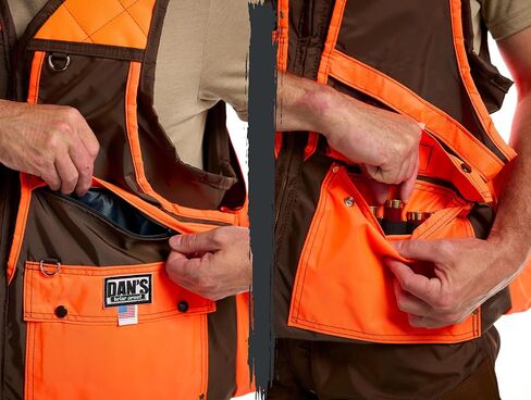 DAN'S Hunting Gear, LLC Briar Proof Frontloading Game Vest, Made in U.S.A. in Kuwait
