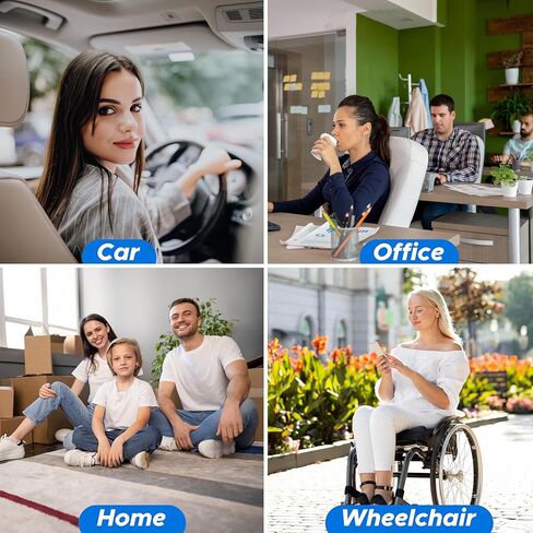 EcoNour Gel Seat Cushion for Long Sitting – Blue | Double-Layer Honeycomb Gel Cushion for Office Chair, Car & Wheelchair | Pain Relief for Tailbone, Sciatica & Back Support in Saudi Arabia