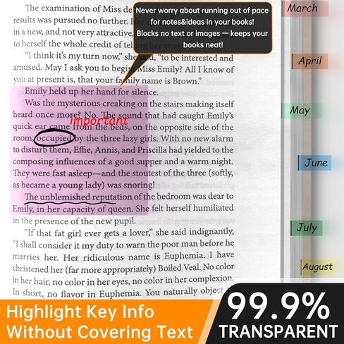 Transparent Sticky Notes with Marker, 【99.9% Transparency, Strong Adhesion,Waterproof 】 MEIGAONE 7 Pack Clear Sticky Note 3x3,Translucent Sticky Note Office,School Supplies in Saudi Arabia