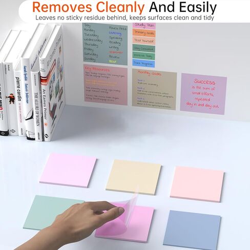 Transparent Sticky Notes with Marker, 【99.9% Transparency, Strong Adhesion,Waterproof 】 MEIGAONE 7 Pack Clear Sticky Note 3x3,Translucent Sticky Note Office,School Supplies in Saudi Arabia