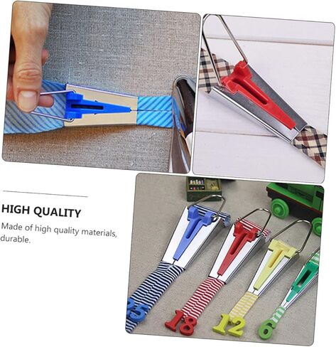 Angoily Bias Tape Maker Tool for Fabric DIY Binding for Quilting Easy to Use Durable Sewing Accessories for Creating Fabric Accents and Borders in Saudi Arabia