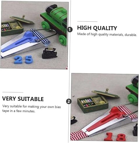 Gadpiparty 9pcs Bias Tape Maker Tool for Fabric Binding Includes and Quilting Supplies for Quick and Professional Bias Tape Creation in Saudi Arabia