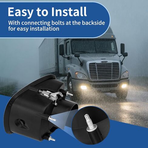 High Soar LED Fog Lights Assembly, Front Fog Light Lamp DRL for Freightliner Cascadia 2008-2017, Fog Light LED Waterproof Clear Replace Passenger & Driver Side (A Pair) in Saudi Arabia