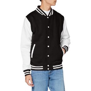 AWDis Hoods Varsity Letterman jacket Kelly Green / White L in Kuwait