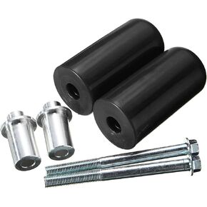 Frame slider,10mm universal Large motorcycle frame slider crash protection For Yamaha Suzuki Honda(2ps) (Black) in Saudi Arabia