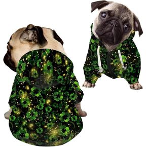 Howilath Dog Hoodie ملابس الحيوانات الأليفة، ملابس طوطم عرقية بسحاب للكلاب، سويت شيرت قبلي هندسي بني مع قبعة، قمصان بقلنسوة للكلاب والقطط - مقاس M in Kuwait