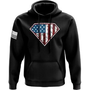 American Flag Patriotic Men’s T-Shirt | Classic Fit Heavyweight Short Sleeve Shirt in Kuwait