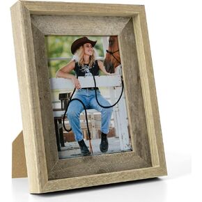 إطار صورة Fun Memories Rustic مقاس 11 × 14، إطار صورة خشبي مع مجموعة زجاج شبكي عالي الدقة، إطار خشبي بنمط المزرعة للتركيب على الحائط أو عرض الطاولة لملصقات الصور (أبيض متعثر) in Saudi Arabia