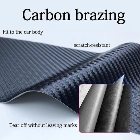 4pcs/Set for Chrysler Door Sill Protector 300/C/ 300S 2005-2023 Door Sill Protector, Carbon Fiber Vinyl Door Sill Trim Scuff Plate in Saudi Arabia