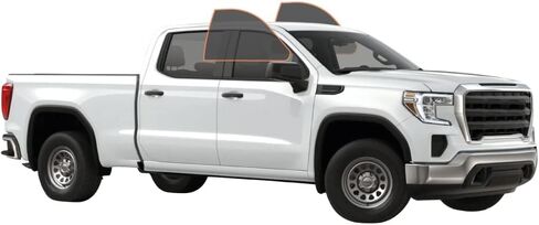DIY-MotoShield Pro Premium Professional 1.5Mil طبقة تظليل نافذة كربون نانو مسبقة القطع لسيارة 2019-2021 Gmc Sierra 1500 Crew Cab - (السائق الأمامي/الراكب 35%) in Kuwait
