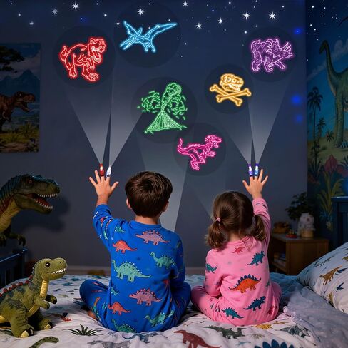LovesTown 24PCS Space Themed Party Favors, LED Finger Lights for Kids Glow in The Dark Party Supplies for Birthday Goodie Bags Fillers Classroom Prizes in Saudi Arabia