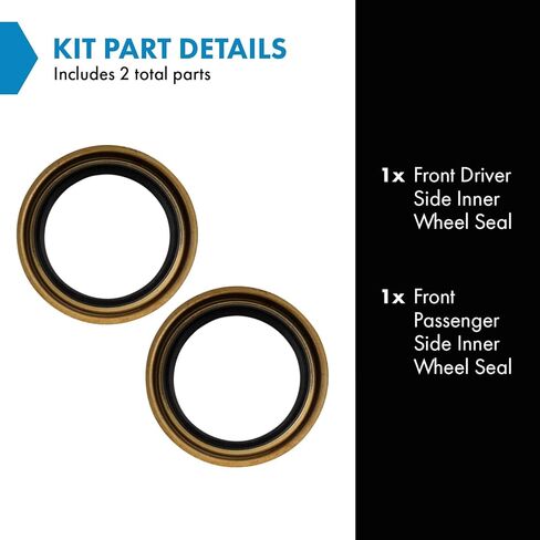 TRQ Front Inner Wheel Seal Compatible with Buick Checker Chevrolet Dodge GMC Isuzu Oldsmobile in Saudi Arabia