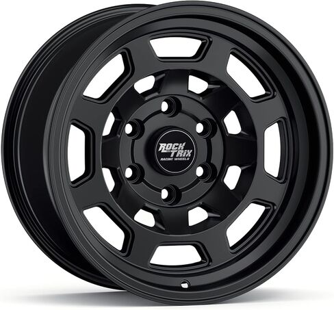RockTrix RT117 17 inch Wheel Compatible with 2001+ Toyota Tacoma 6x5.5" (6x139.7) Bolt Pattern, 17x9 (-12mm Offset), 106.1mm Bore, Matte Black, Also fits 2002+ 4Runner, FJ Cruiser, 99-06 Tundra in Saudi Arabia