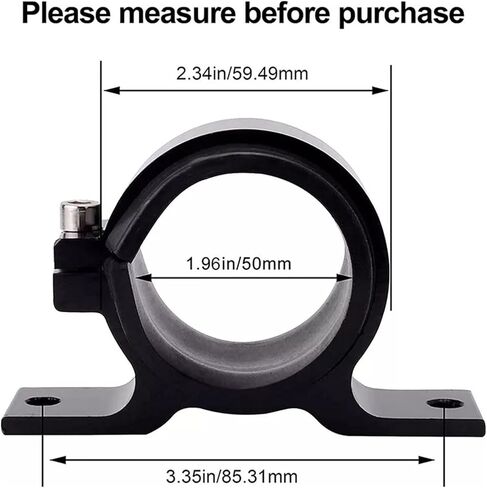 Inline 100 micron filter 6AN 8AN 10AN adapter 50MM + mounting bracket in Saudi Arabia