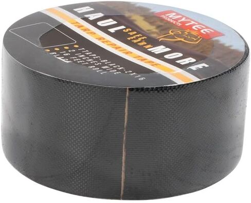 Mytee Products 8.8 oz Waterproof Black Vinyl Tarp Repair Tape 6 Inch x 50 FT with Heavy Duty Adhesive Backing - Tarp Patch Kit, Tarp Repair Kit in Kuwait