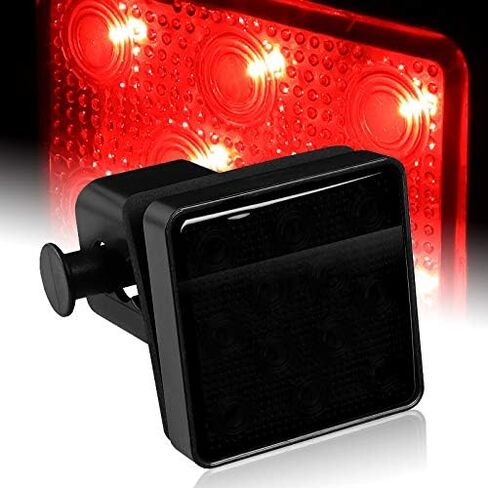 EPARTS العالمي دخان عدسة 12-LED 2 "مقطورة شاحنة وصلة سحب استقبال غطاء الفرامل ضوء مصباح in Saudi Arabia