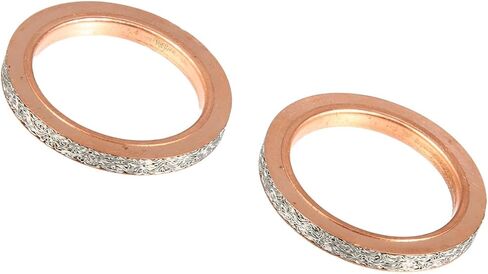 Motoforti 2 Pcs Exhaust Pipe Muffler Silencer Gasket Kit Copper Gaskets for Yamaha Rhino 660 YXR660F 4X4 2004-2007 Long-lasting in Saudi Arabia