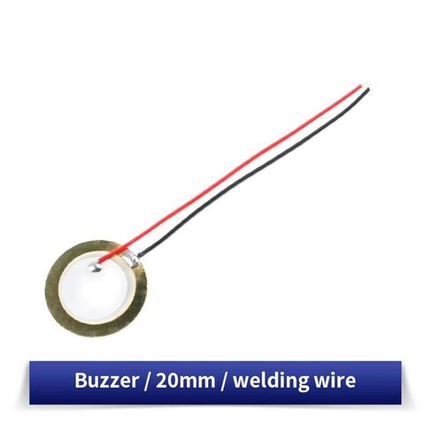 10 Pcs Piezoelectric Piezo Ceramic Wafer Plate Dia 12mm 15mm 18mm 20mm 27mm 35mm 50mm for Buzzer Loudspeaker(Wire-20mm-10PCS) in Saudi Arabia