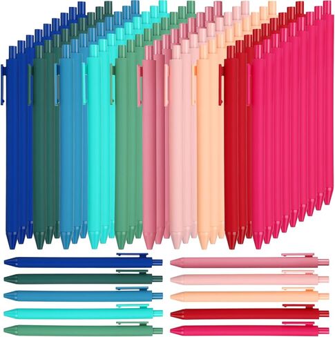 Teling 100 Pieces Motivational Pens Bulk Operation Inspirational Quotes Ballpoint Pens with Saying for Back to School Gifts Black Ink Party Favors Pens(Gentle Colors, Classic Style) in Saudi Arabia