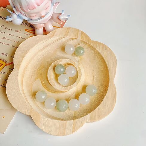 Natural Wood Board Plate Beading Tray Jewelry Measuring Tools Craft Gift Bracelet Stand Store Display Plate for Table Beading Tray in Saudi Arabia