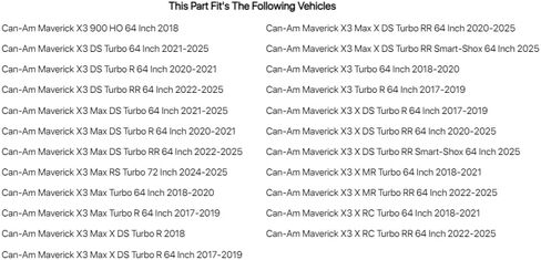 TUSK Gladiator Xtreme Duty CV Axle Rear (Pair) for Can-Am Maverick X3 DS Turbo 64 Inch 2021-2025 in Saudi Arabia
