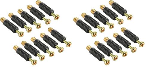 تركيبات توصيل الأثاث من Uxcell مسامير ضياء 6 مم بطول 35 مم ومثبت بلاستيكي مغطى 10 قطع in Kuwait