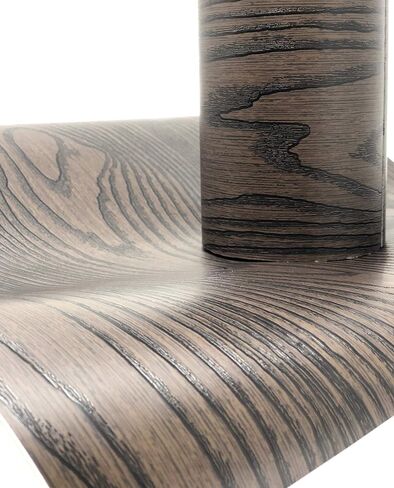 VViViD Chocolate Brown Ash Wood Natural Texture Architectural Vinyl Sheet Film Roll (15.9 Inch x 6.5ft Roll) in Saudi Arabia
