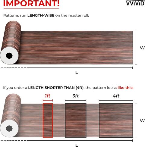 VViViD Chocolate Brown Ash Wood Natural Texture Architectural Vinyl Sheet Film Roll (15.9 Inch x 6.5ft Roll) in Saudi Arabia