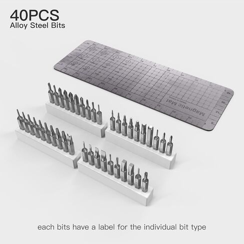 Electric Screwdriver Sets, 55-in-1 Mini Electric Screwdriver Sets, Precision Power Screwdriver Kits with Magnetic Bits, LED Lights, Electric Tool Kits for Phone, Glasses, PC, Camera, Black in Kuwait