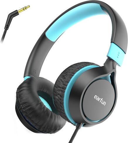 EarFun S1 Kids Headphones, Foldable Wired Headphones for Kids, Lightweight in Kuwait