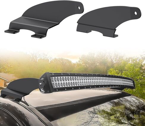Nilight 52 inch Curved LED Light Bar Bracket Mounting Upper Windshield Roof Cab Brackets for Dodge RAM 1500 4th Gen 2009-2018, 1500 Classic 2019-2024 and RAM 2500 3500 2010-2018 in Saudi Arabia
