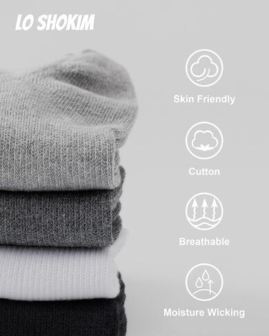 No Show Socks Men 8 Pairs Cotton Low Cut Socks Casual Breathable Non Slip Invisible Socks 6-9/9-12/12-14 in Kuwait