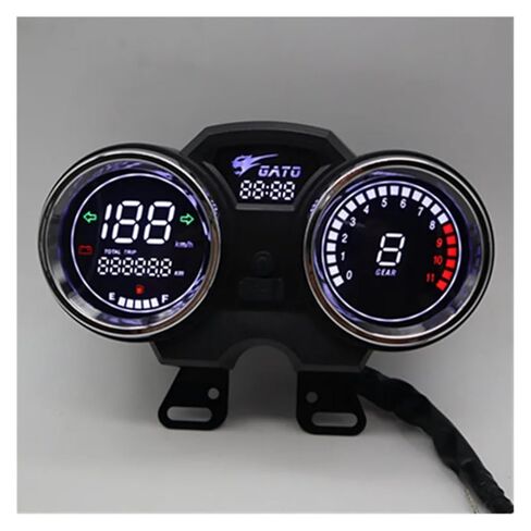 Speedometer Odometer Motorbike LED Digital RPM Motorcycle Meter AKT for CARGUERO 200 GSX125,QS125,EN125 Motorbike Digital Speedometer Digital Odometer in Kuwait