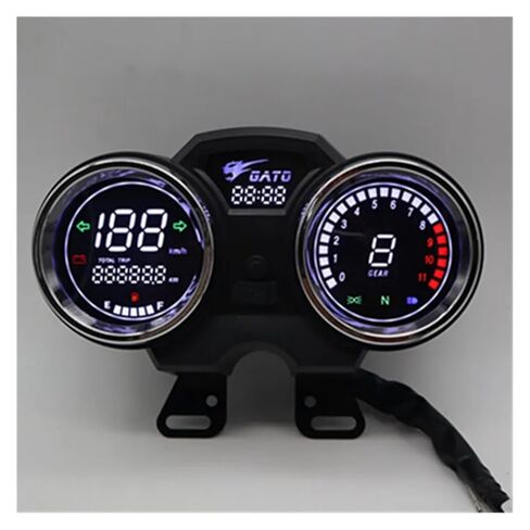 Speedometer Odometer Motorbike LED Digital RPM Motorcycle Meter AKT for CARGUERO 200 GSX125,QS125,EN125 Motorbike Digital Speedometer Digital Odometer in Kuwait