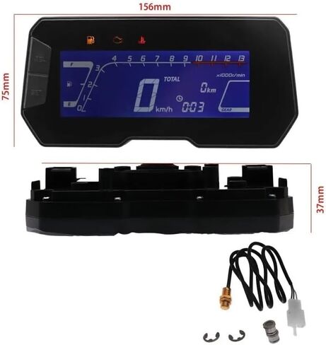 عداد السرعة الرقمي RPM للدراجة النارية قابل للتعديل لـ CRF300L لـ CRF300 للتجمع لـ CRF250/L لـ GROM لعداد المسافات Cb300r in Kuwait