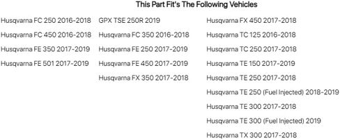 Acerbis Side Panels White for Husqvarna FC 450 2016-2018 in Saudi Arabia