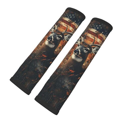 Elegant Pattern Featuring Foxes 2 Pack Car Seat Belt Cover Pads Pram Strap Covers Automotive Seatbelt Universal Soft Comfortable for Men Women Adults in Saudi Arabia