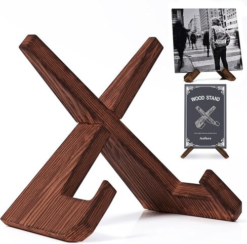 حامل سجل الفينيل من Now Playing، حامل تخزين سجل الفينيل الفاخر، حامل عرض خشبي من الفينيل، حامل سجل دوار ثابت الآن، حامل مجلة الألبوم وحامل حامل الأقراص المضغوطة، هدايا لمحبي تسجيلات الفينيل in Kuwait