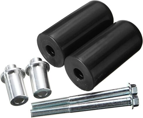 Frame slider,10mm universal Large motorcycle frame slider crash protection For Yamaha Suzuki Honda(2ps) (Black) in Saudi Arabia