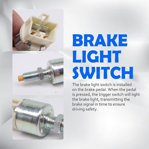 HiSport Brake Light Switch 84340-06010 Compatible with Lexus ES30 LS400 SC300 GS400 IS300 SC400, Replacement for Toyota Corolla Camry Estate RAV4 Land Cruiser SLS-203 2011759 8434004030 in Saudi Arabia