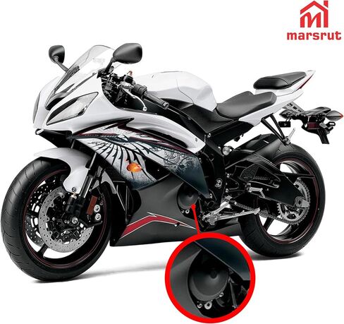 غطاء الجزء الثابت مناسب لـ Yamaha R6، YZFR6 YZF-R6 2006-2024، استبدال حشية غطاء محرك علبة المرافق اليسرى، يستبدل 2C0-15411-01-00 (قطعة واحدة، أسود) in Saudi Arabia
