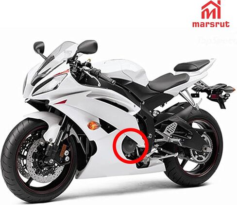 غطاء الجزء الثابت مناسب لـ Yamaha R6، YZFR6 YZF-R6 2006-2024، استبدال حشية غطاء محرك علبة المرافق اليسرى، يستبدل 2C0-15411-01-00 (قطعة واحدة، أسود) in Saudi Arabia