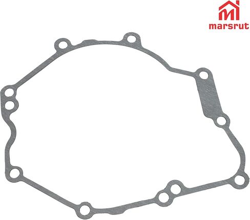 غطاء الجزء الثابت مناسب لـ Yamaha R6، YZFR6 YZF-R6 2006-2024، استبدال حشية غطاء محرك علبة المرافق اليسرى، يستبدل 2C0-15411-01-00 (قطعة واحدة، أسود) in Saudi Arabia