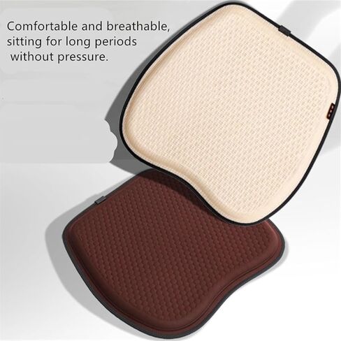 Car Seat Cushion for Mercedes Benz GLK 350 GLK 300 GLK 250, Universal Integrated Honeycomb Four Seasons Breathable Comfortable Portable Seat Pad Tailbone Pain Relief Coccyx Pillow,Beige in Saudi Arabia